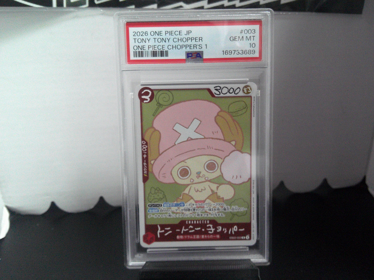 2026 One Piece Japanese Tony Tony Chopper #003 PSA10