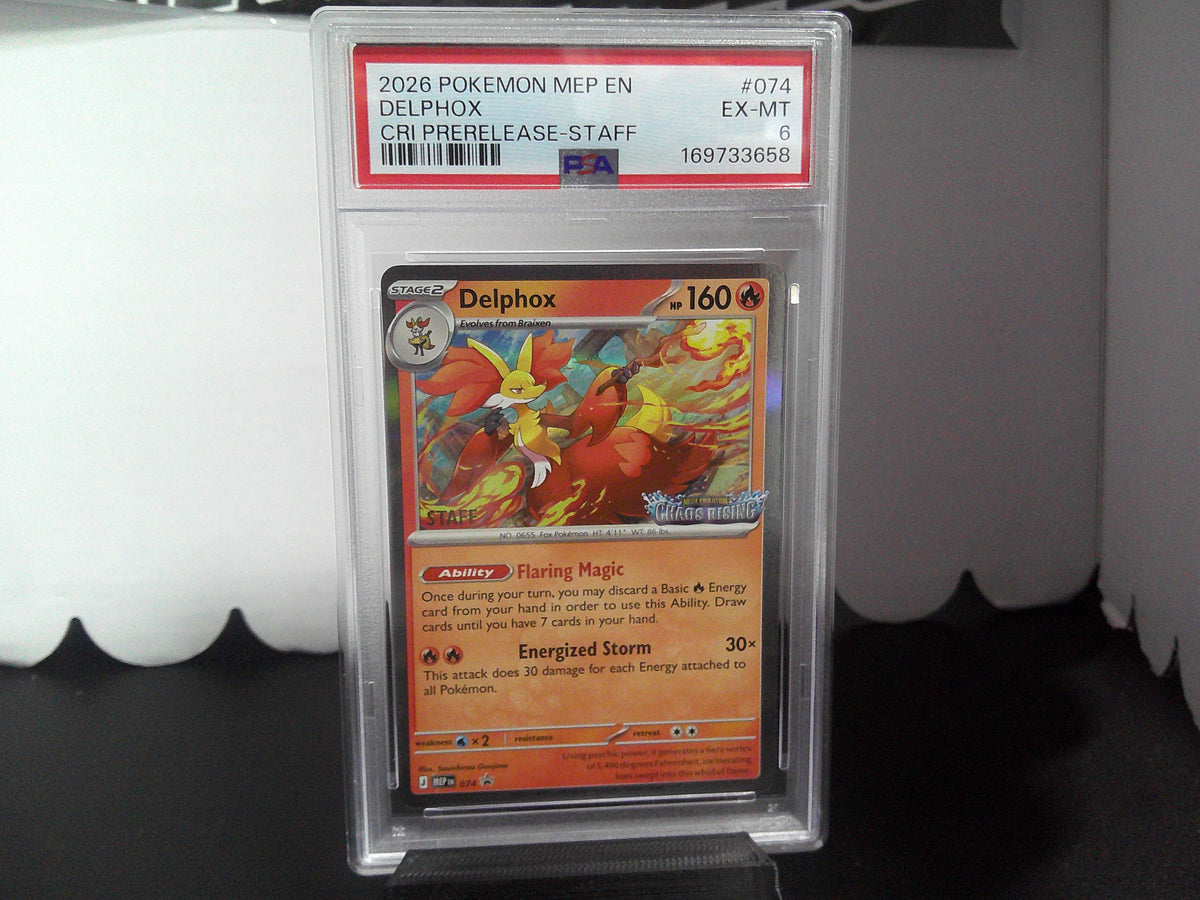 2026 Pokemon CRI Prerelease-Staff Promos Set of 4 PSA9x3 PSA6x1