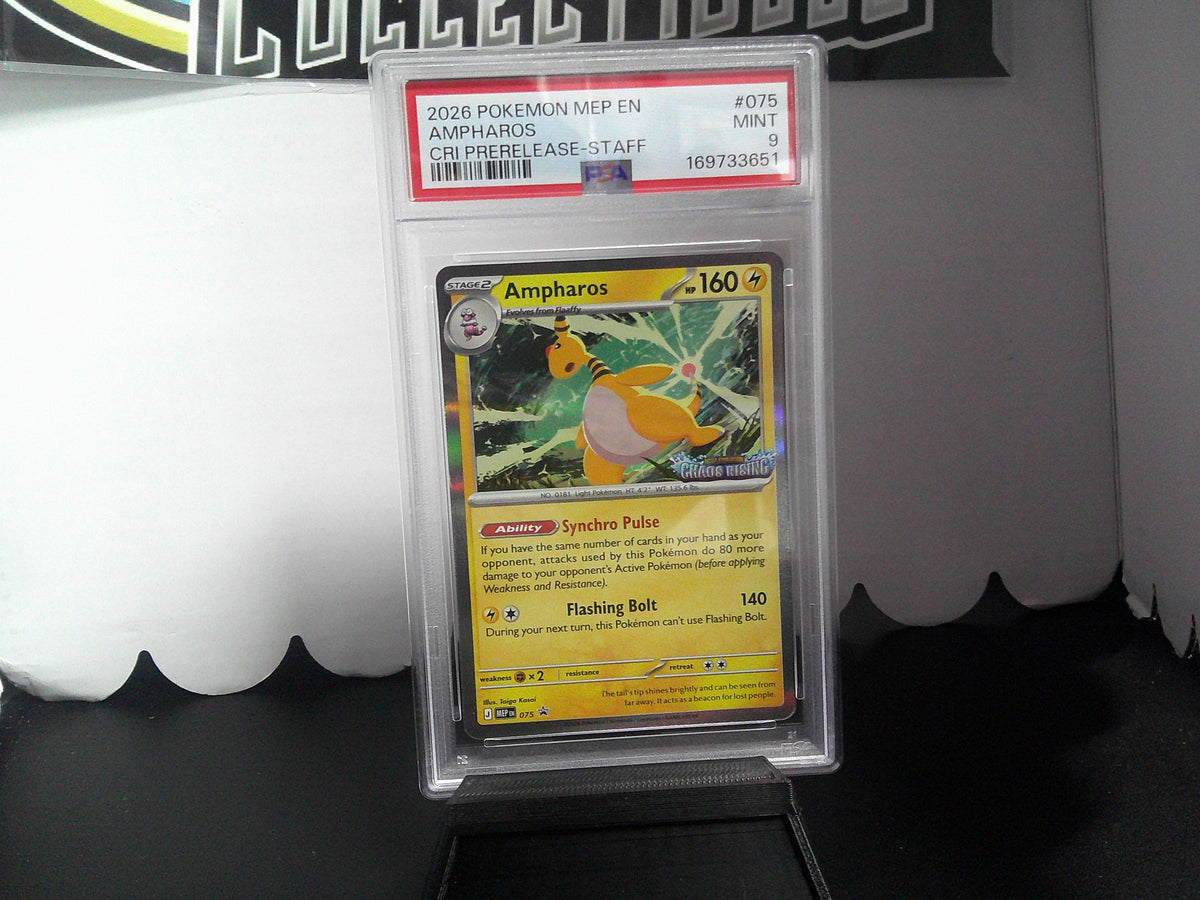 2026 Pokemon CRI Prerelease-Staff Promos Set of 4 PSA9x3 PSA6x1