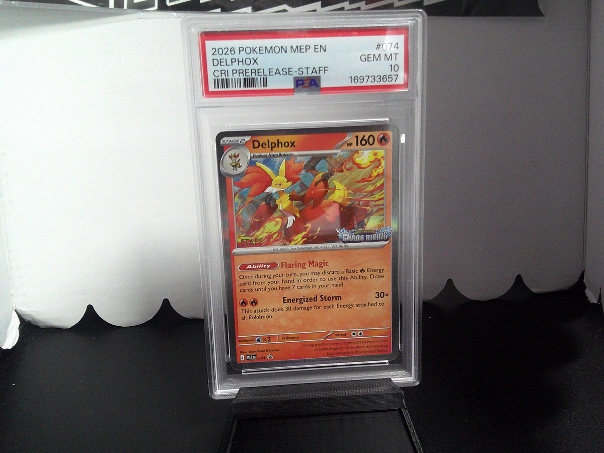 2026 Pokemon CRI Prerelease-Staff Promos Set of 4 PSA10x3 PSA9x1