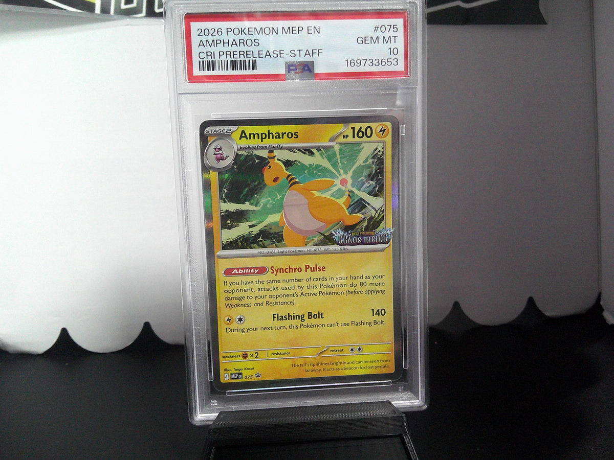 2026 Pokemon CRI Prerelease-Staff Promos Set of 4 PSA10x3 PSA9x1