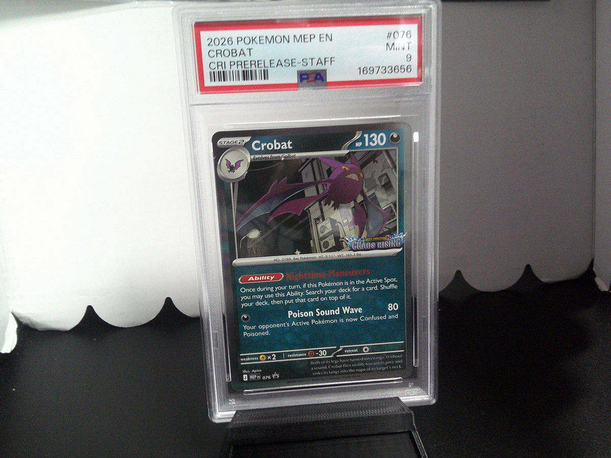 2026 Pokemon CRI Prerelease-Staff Promos Set of 4 PSA10x3 PSA9x1