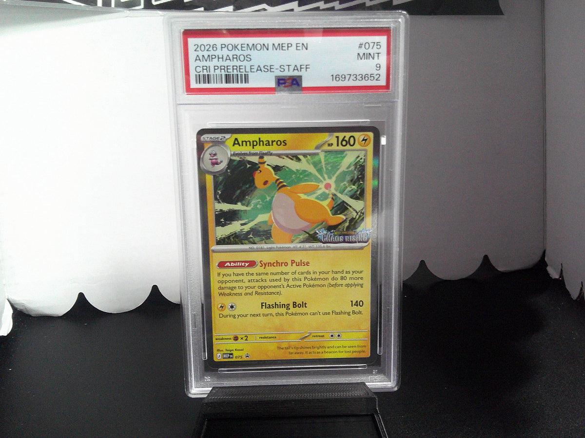 2026 Pokemon CRI Prerelease-Staff Promos Set of 4 PSA10x1 PSA9x3