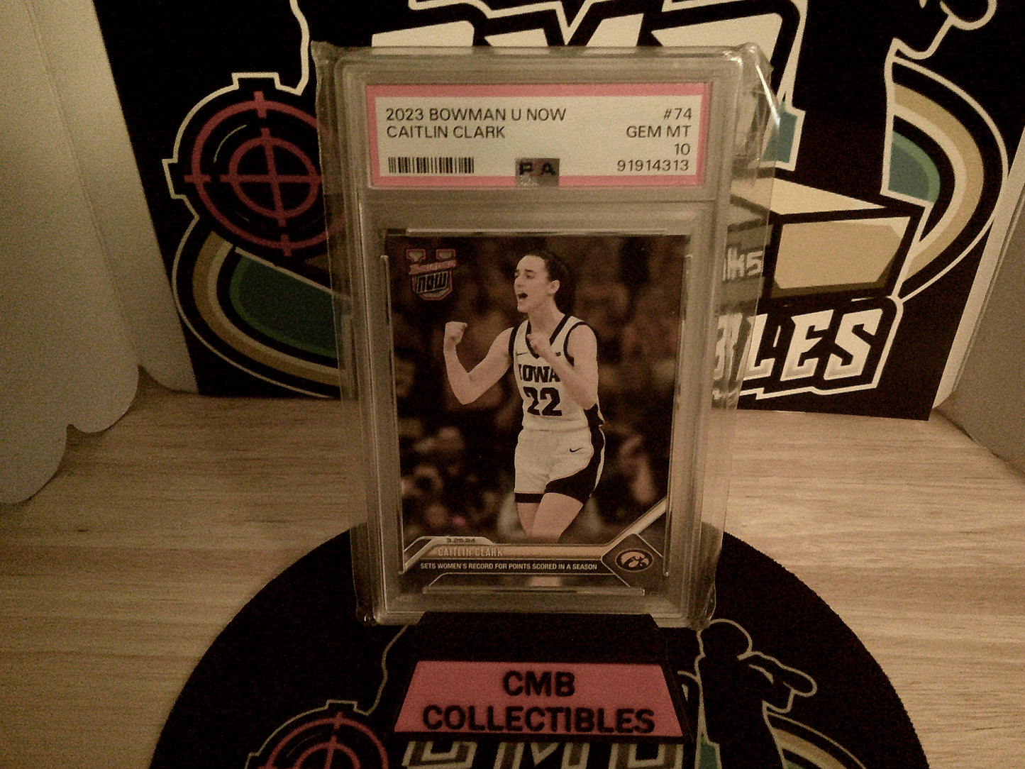 2023 Bowman U Now Caitlin Clark #74 PSA 10