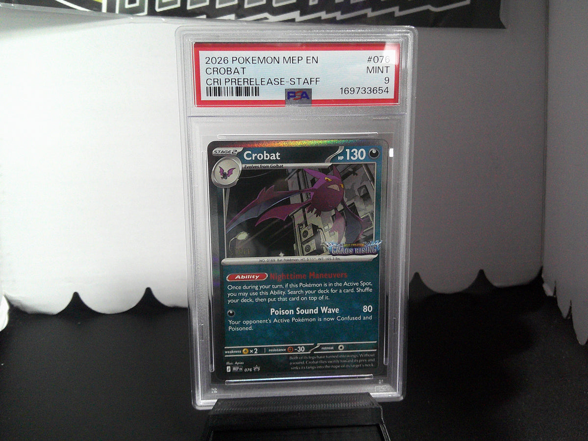 2026 Pokemon CRI Prerelease-Staff Promos Set of 4 PSA10x1 PSA9x3