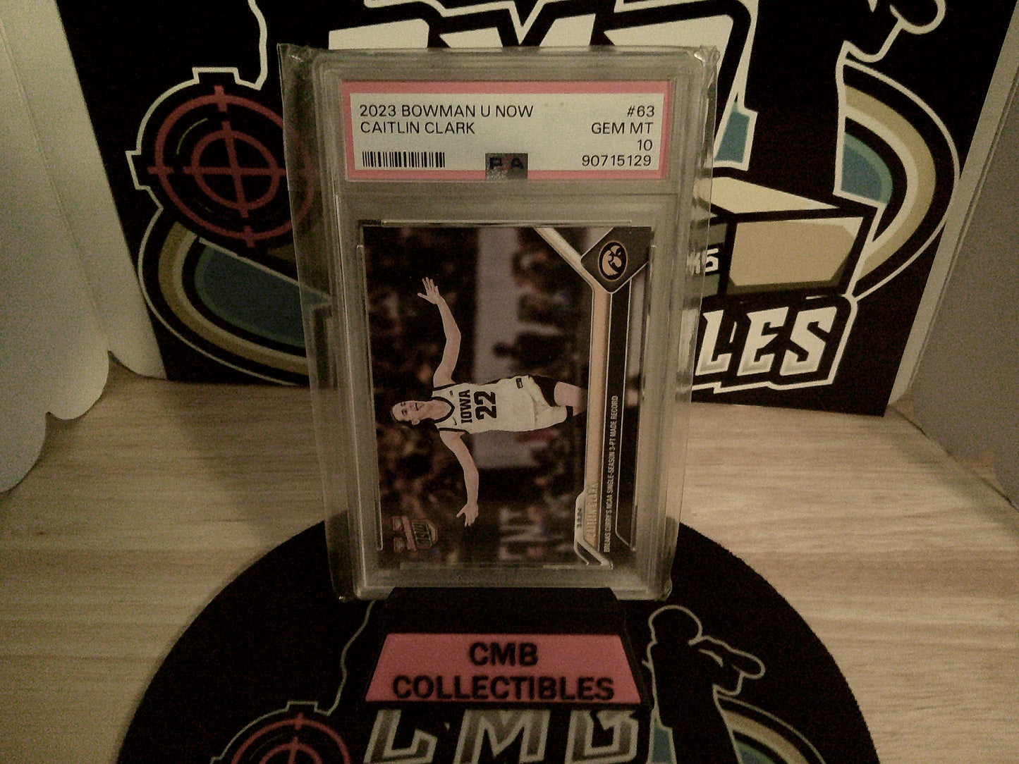 2023 Bowman U Now Caitlin Clark #63 PSA 10