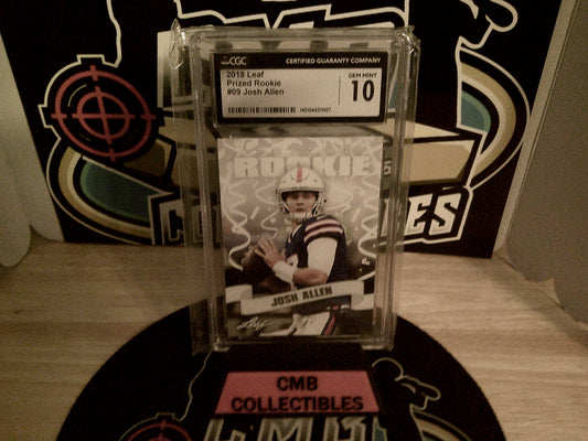 2018 Leaf Prized Rookie #09 Josh Allen CGC 10