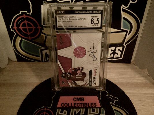 2011 Panini Absolute Star Gazing Signature Materials 1/49 #21 Julio Jones CGC 8.5/10