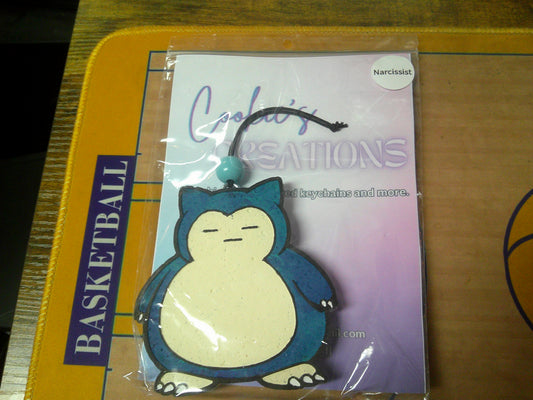 Pokemon Handpainted Car Freshener Snorlax