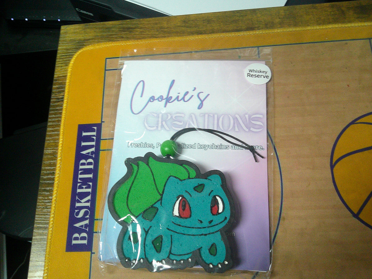 Pokemon Handpainted Car Freshener Bulbasaur