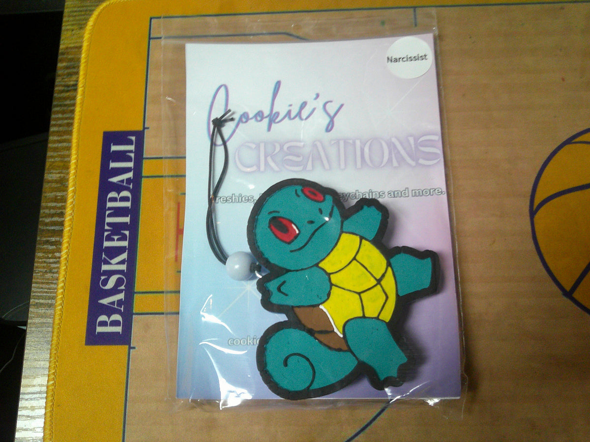 Pokemon Handpainted Car Freshener Squirtle