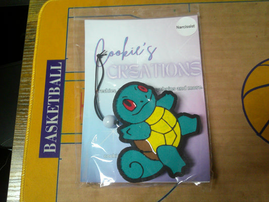 Pokemon Handpainted Car Freshener Squirtle
