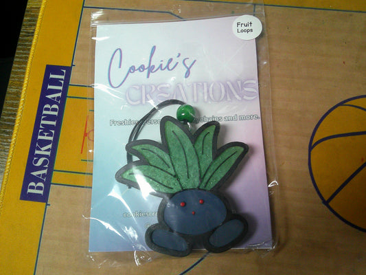 Pokemon Handpainted Car Freshener Oddish