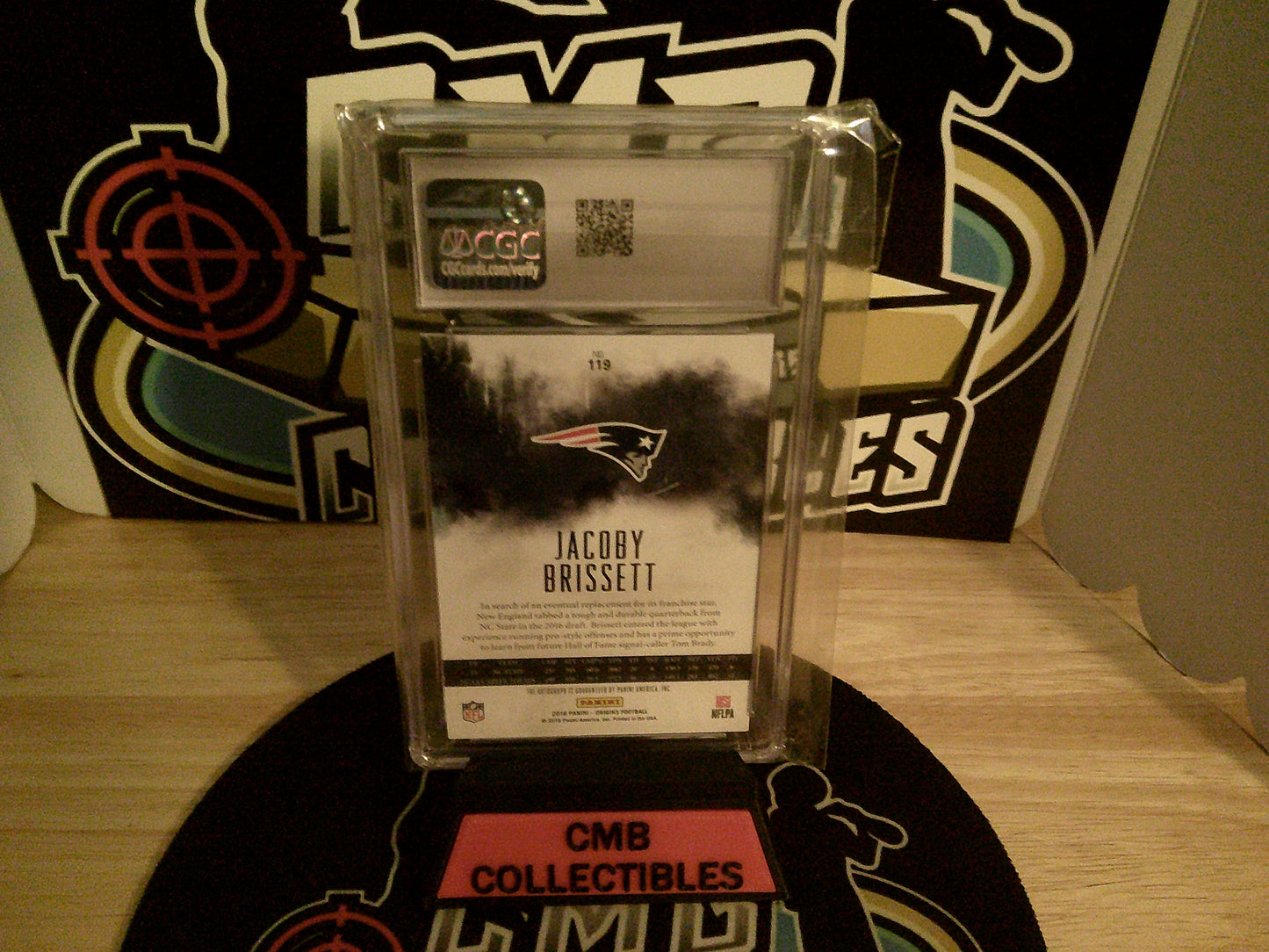 2016 Panini Origins Rookie Autographs #119 Jacoby Brissett CGC 9 Auto 10