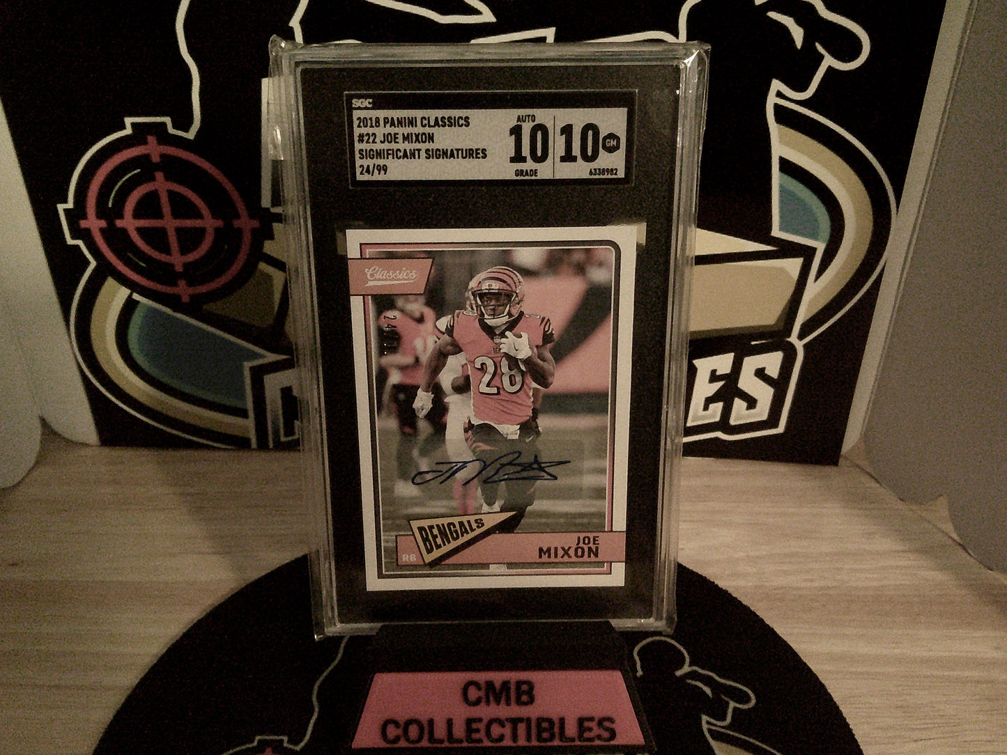 2018 Panini Classics #22 Joe Mixon Significant Signatures 24/99 SGC 10 Auto 10