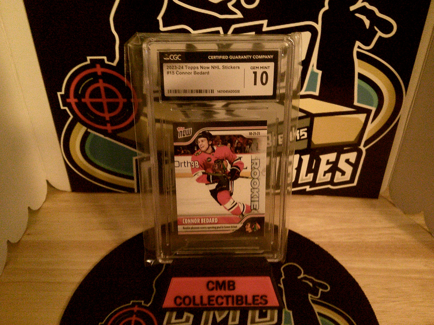 2023-24 Topps Now NHL Stickers #15 Connor Bedard CGC 10