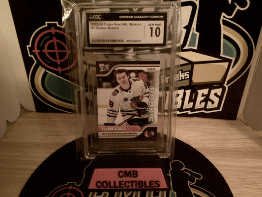 2023-24 Topps Now NHL Stickers #1 Connor Bedard CGC 10