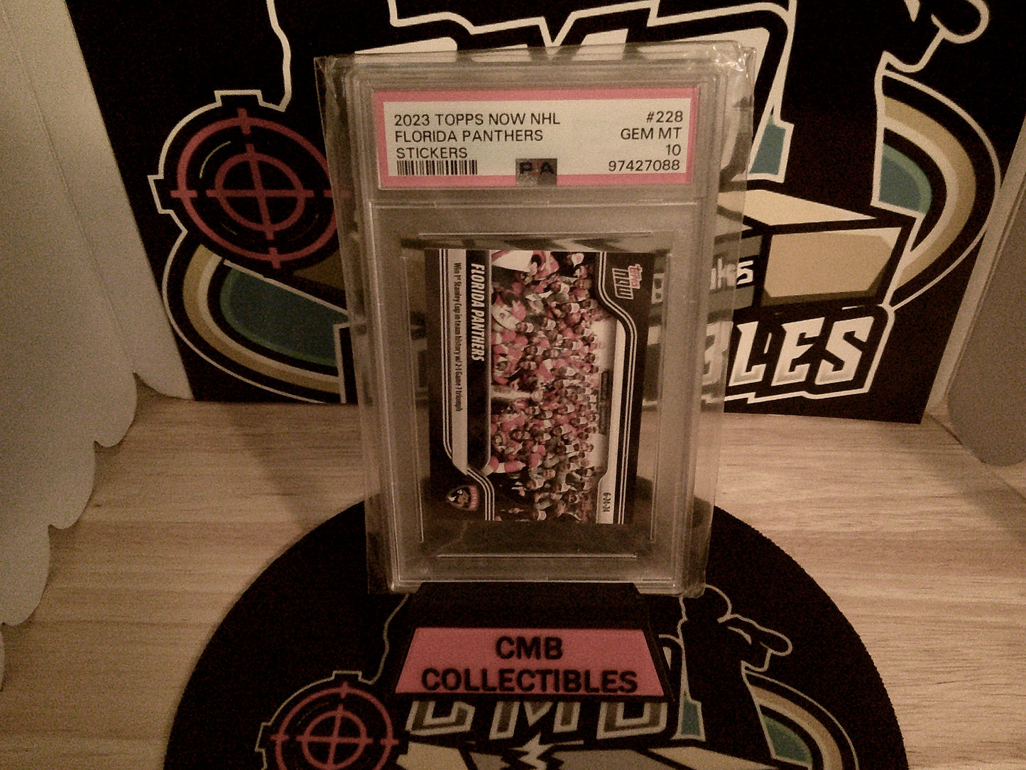 2023 Topps Now NHL Florida Panthers Stickers #228 PSA 10