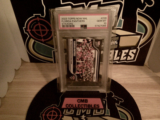 2023 Topps Now NHL Florida Panthers Stickers #228 PSA 10