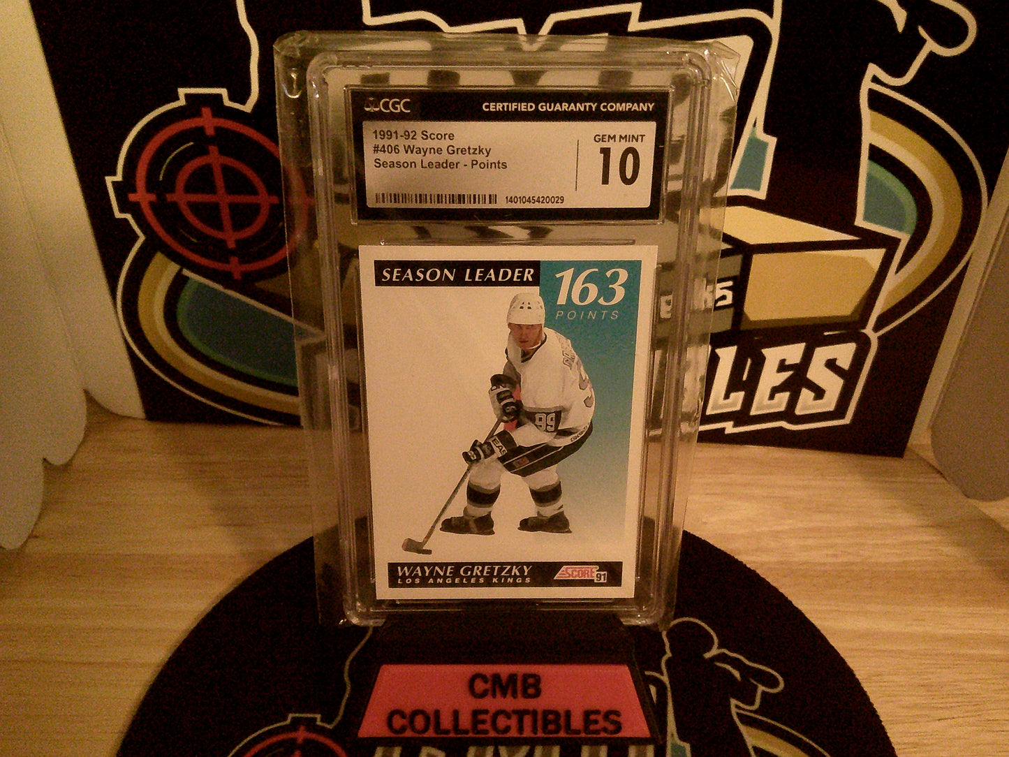 1991-92 Score #406 Wayne Gretzky Season Leader-Points CGC 10