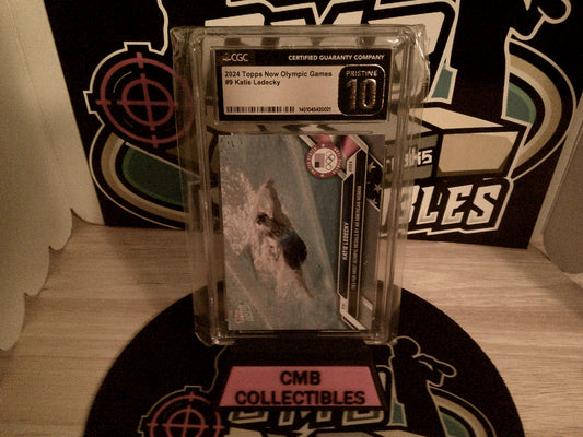 2024 Topps Now Olympic Games #9 Katie Ledecky CGC Pristine 10