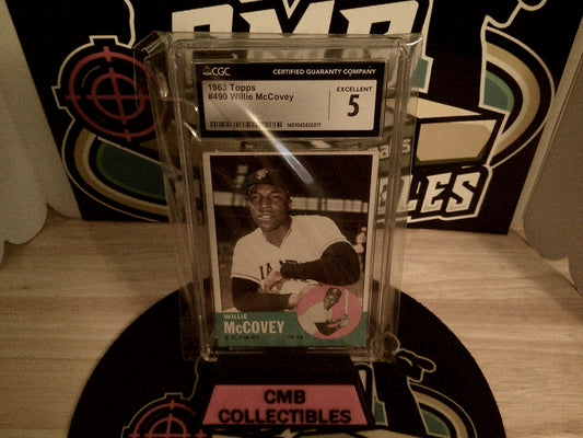 1963 Topps #490 Willie McCovey CGC 5