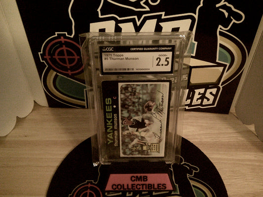 1971 Topps #5 Thurman Munson CGC 2.5