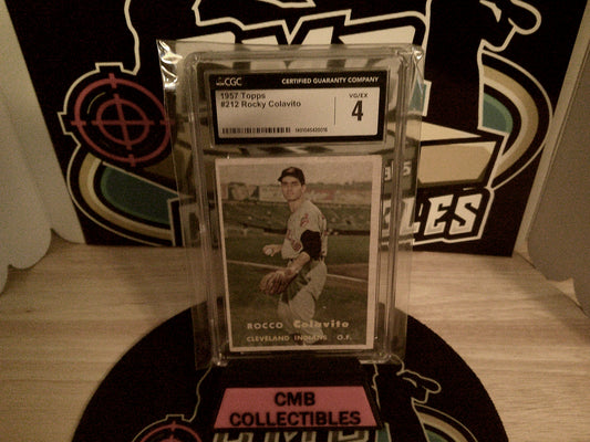1957 Topps #212 Rocky Colavito CGC 4