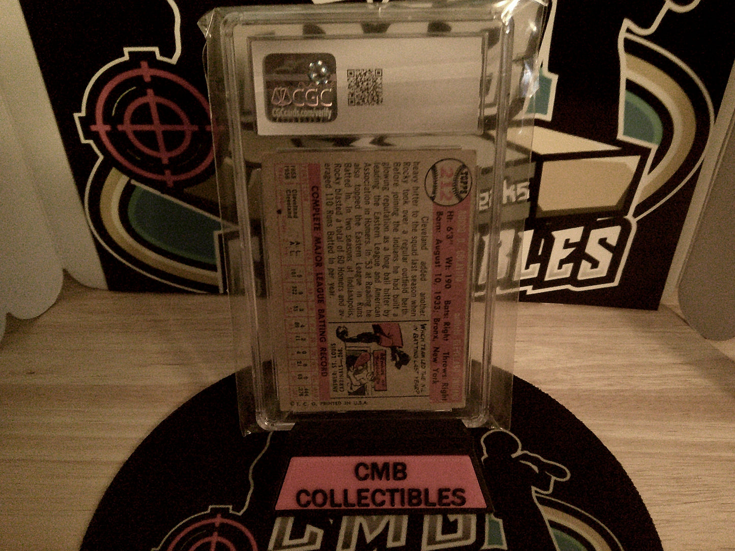 1957 Topps #212 Rocky Colavito CGC 4