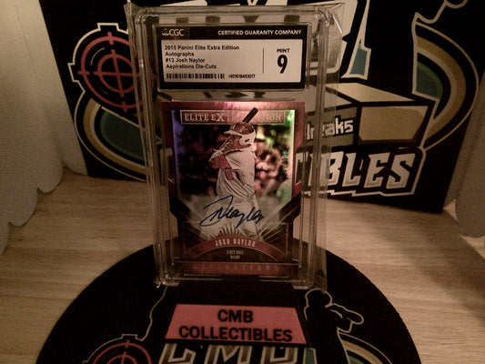 2015 Panini Elite Extra Edition Autographs 048/100 #13 Josh Naylor Aspirations Die-Cuts CGC 9/10
