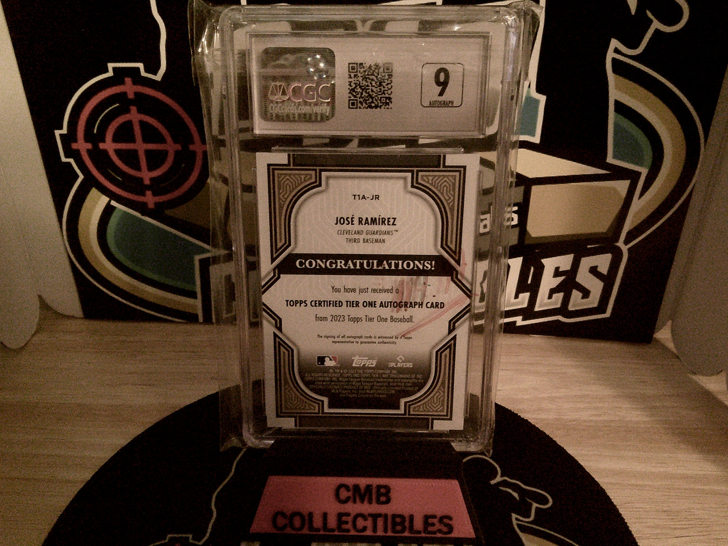 2023 Topps Tier One Autographs 037/199 #T1A-JR Jose Ramirez CGC 10