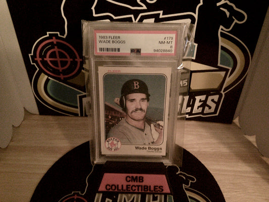 1983 Fleer Wade Boggs #179 PSA 8