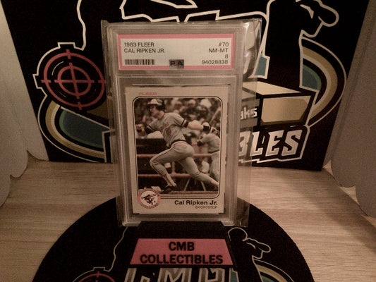 1983 Fleer Cal Ripken Jr. #70 PSA 8