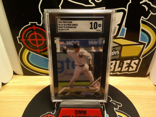 2024 Topps Now OD-26 Gleyber Torres Road to Opening Day Black 27/99 SGC 10
