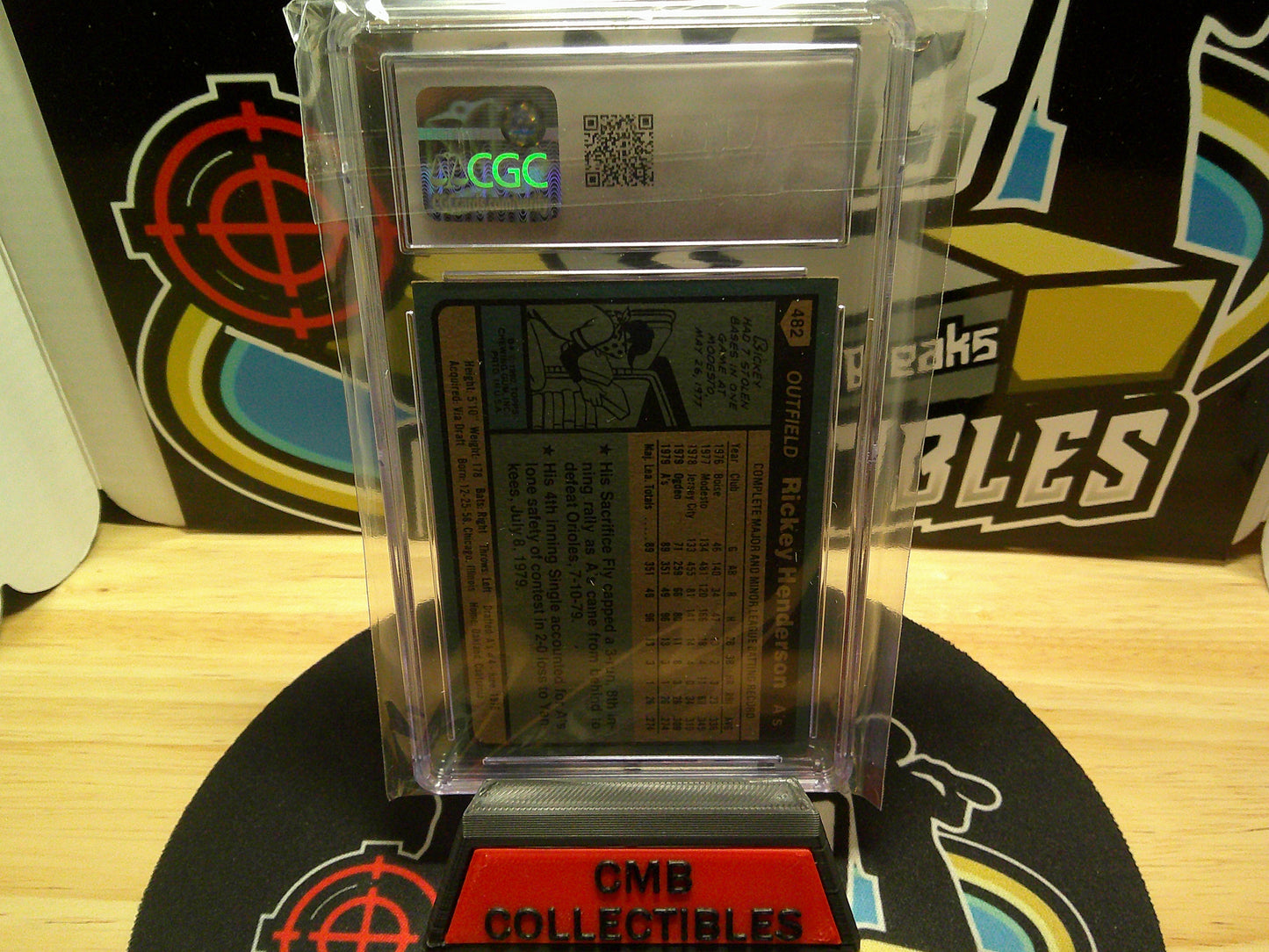 1980 Topps #482 Rickey Henderson CGC 6.5