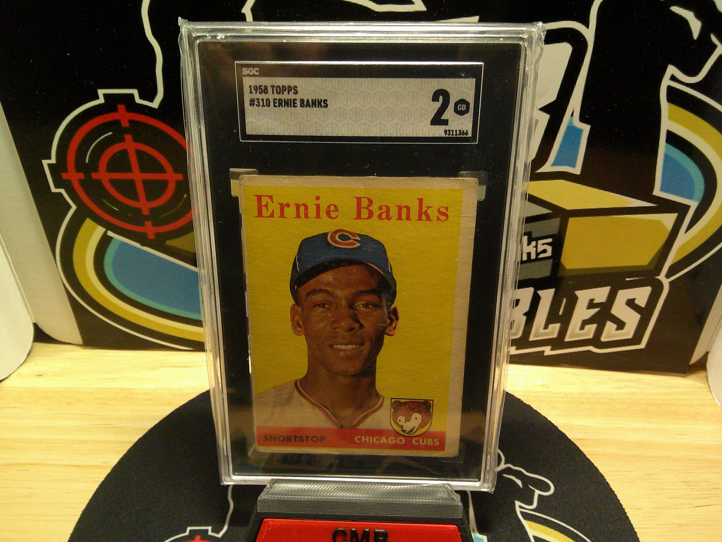 1958 Topps #310 Ernie Banks SGC 2