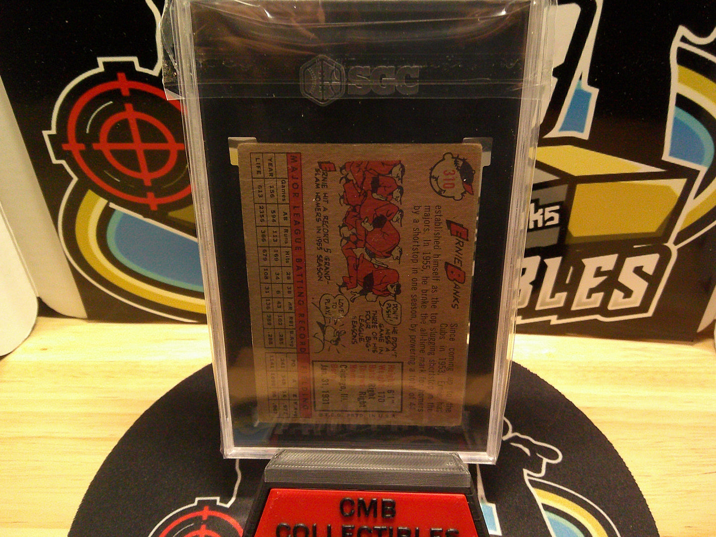 1958 Topps #310 Ernie Banks SGC 2