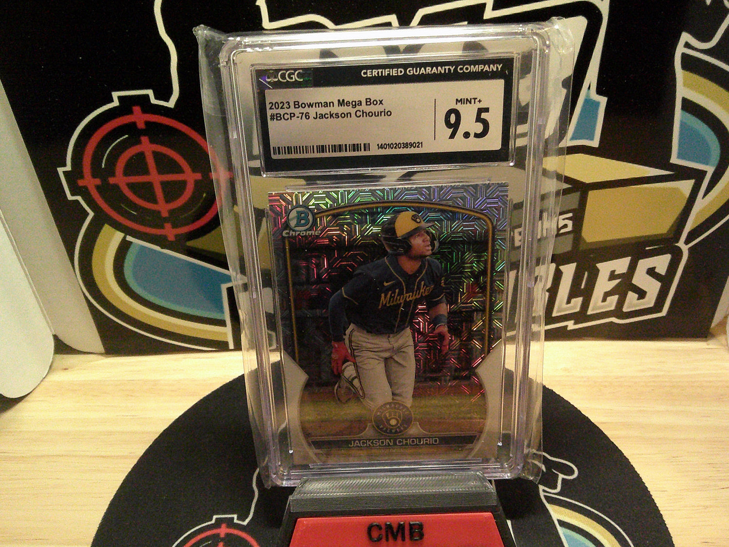 2023 Bowman Mega Box #BCP-76 Jackson Chourio CGC 9.5