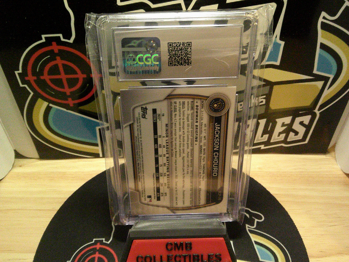 2023 Bowman Mega Box #BCP-76 Jackson Chourio CGC 9.5