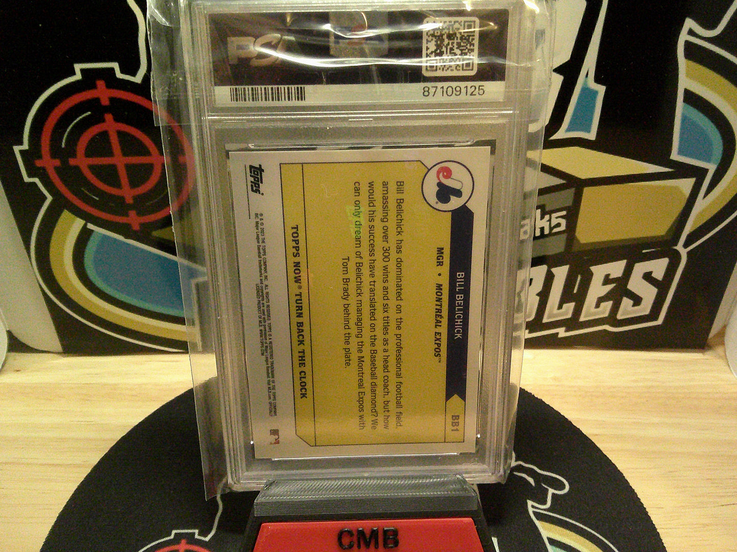 2023 Topps Now X Belichick Bill Belichick Turn Back the Clock #BB1 PSA 10