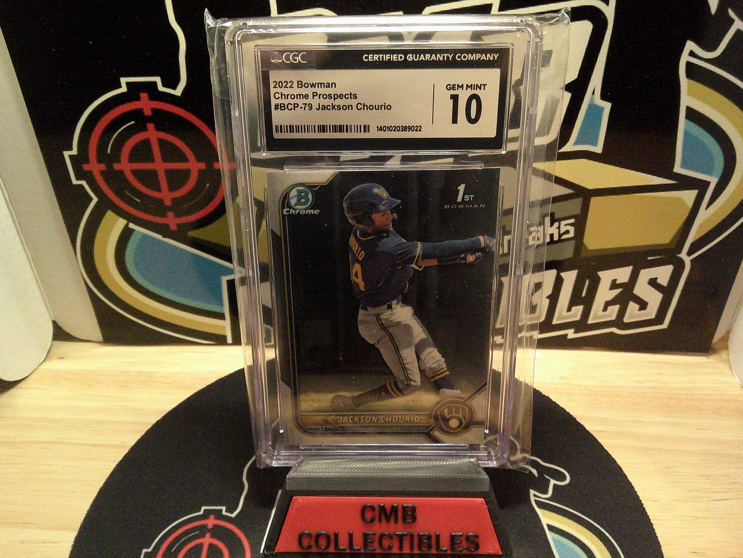 2022 Bowman Chrome Prospects #BCP-79 Jackson Chourio CGC 10