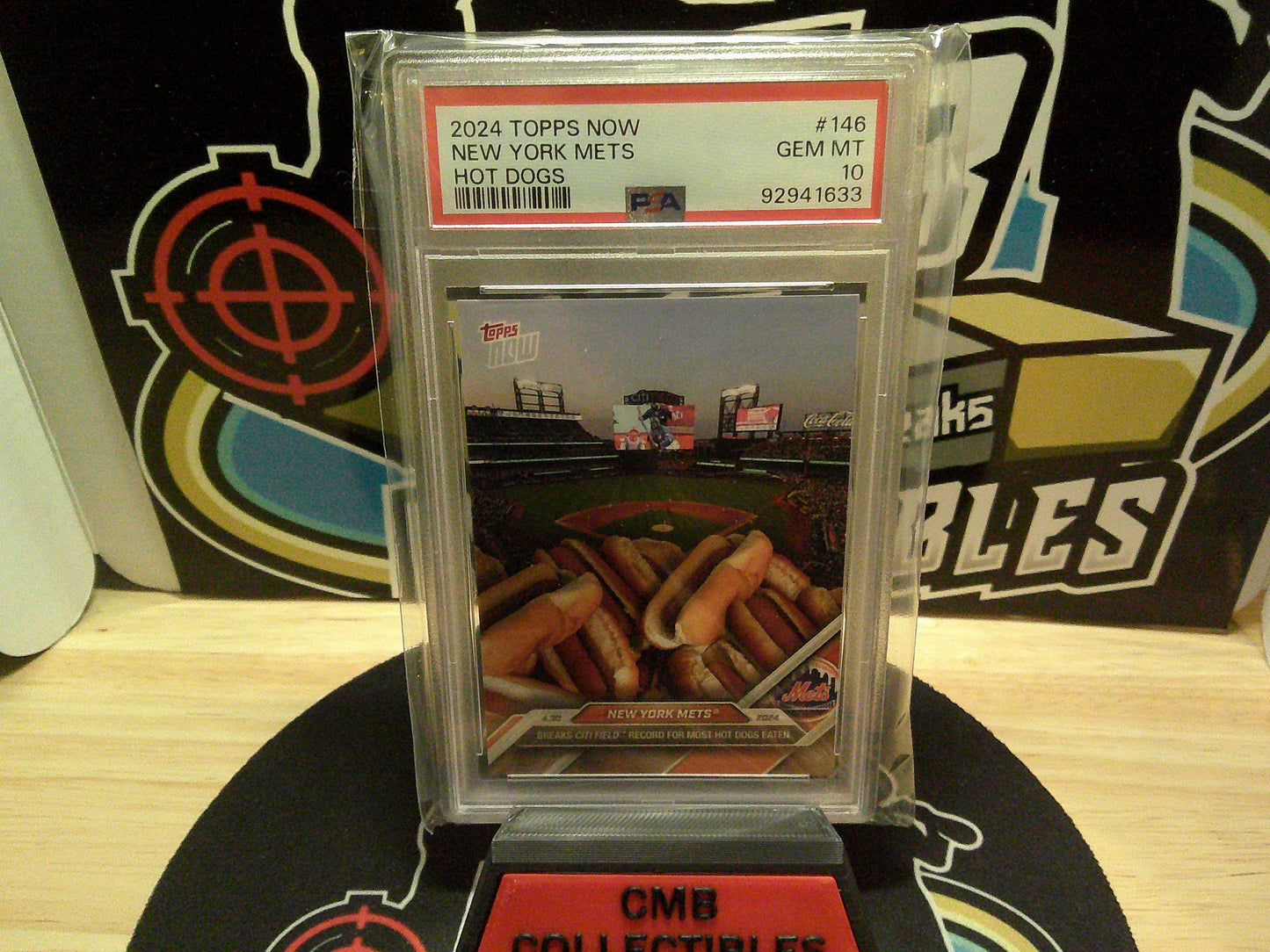 2024 Topps Now New York Mets Hot Dogs #146 PSA 10