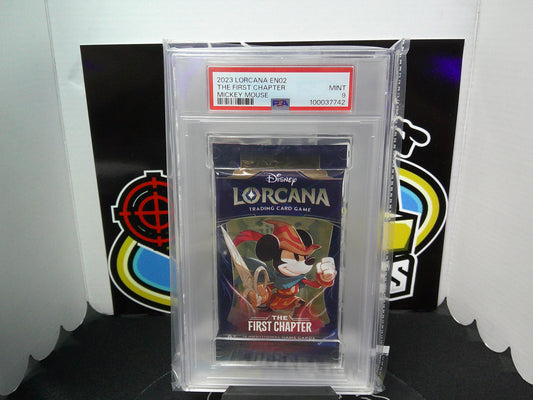 2023 Lorcana EN02 The First Chapter Mickey Mouse Pack PSA 9