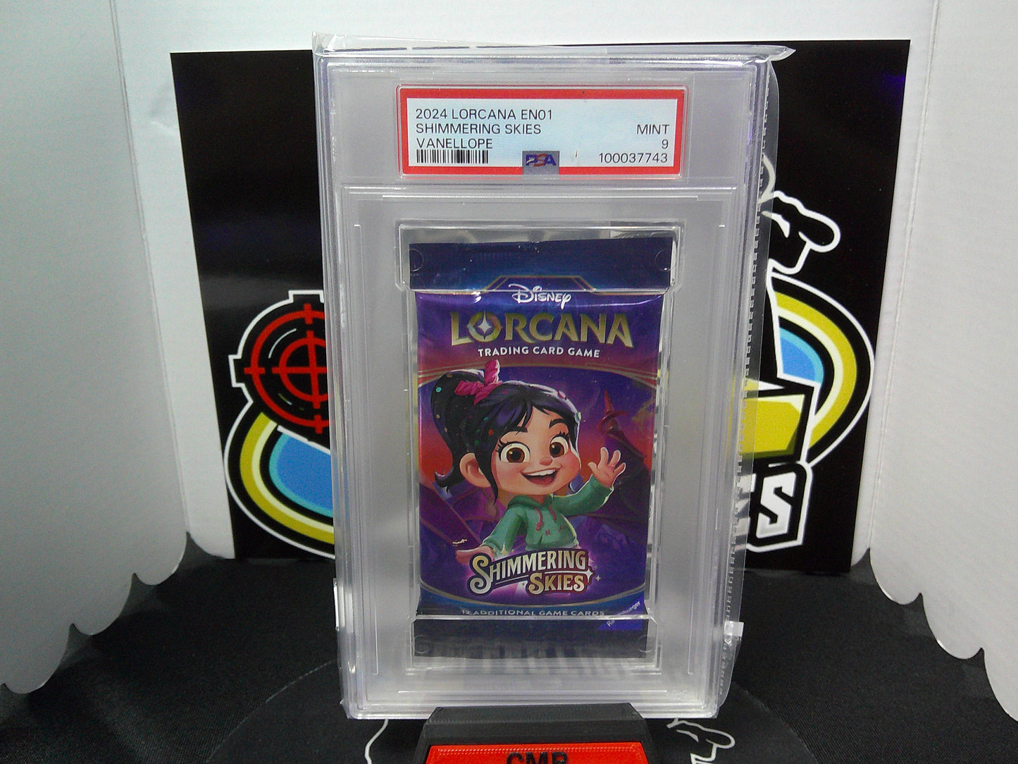 2024 Lorcana EN01 Shimmering Skies Vanellope Pack PSA 9