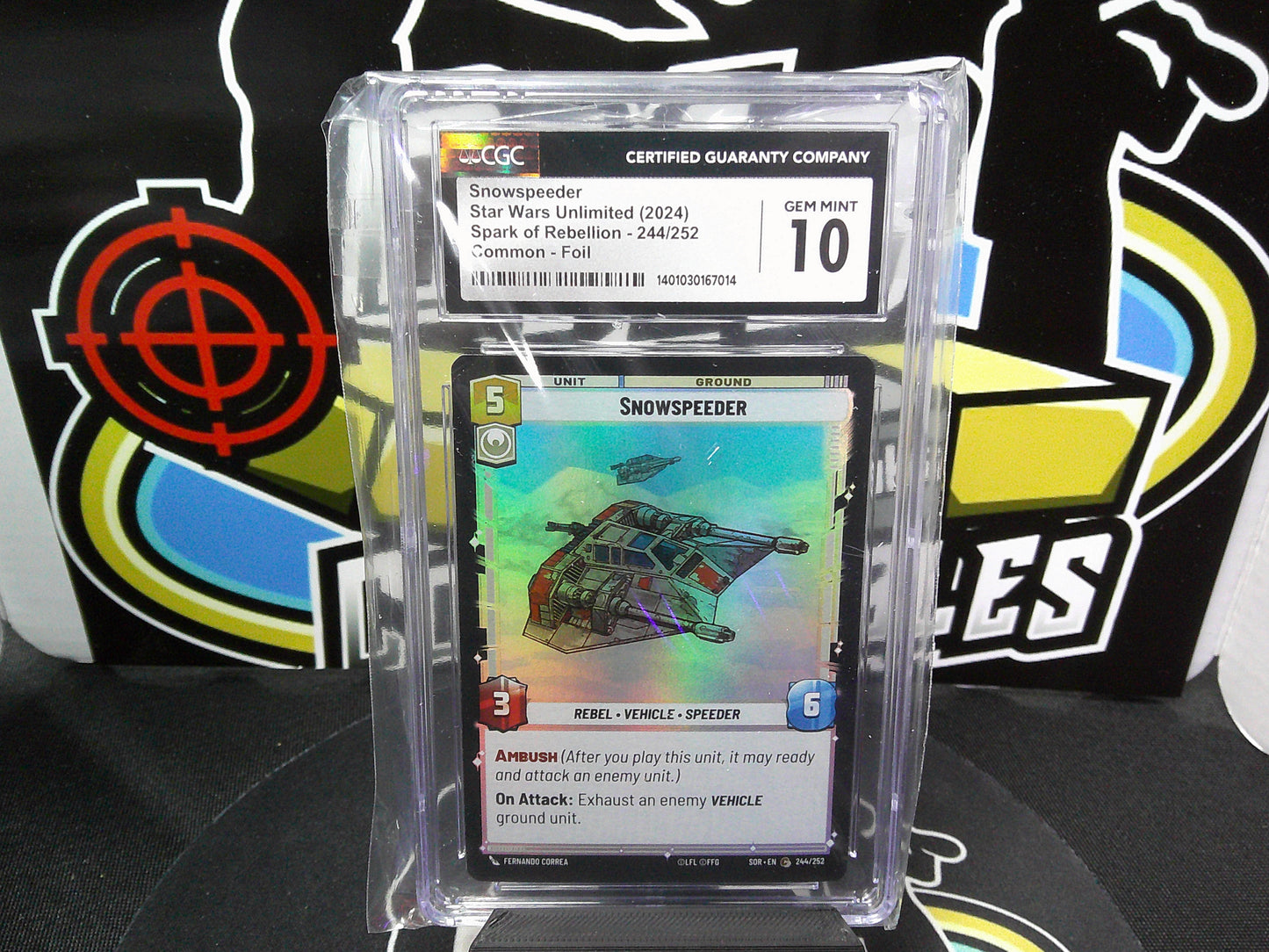 Snowspeeder Star Wars Unlimited (2024) Spark of Rebellion-244/252 CGC 10