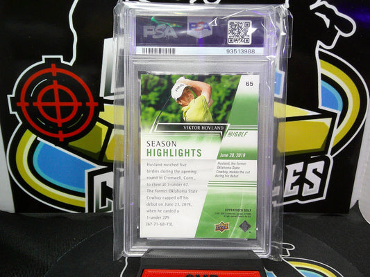 2024 Upper Deck Golf Viktor Hovland #65 PSA 10