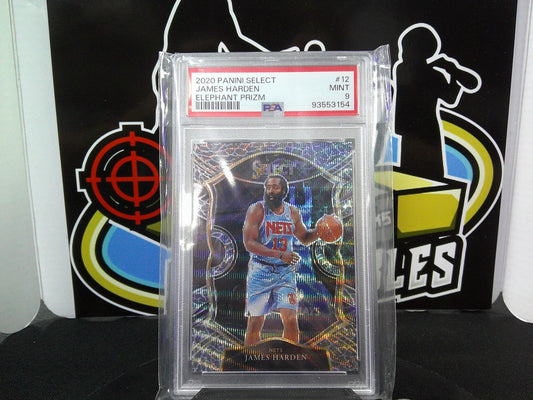 2020 Panini Select James Harden Elephant Prizm #12 PSA 9