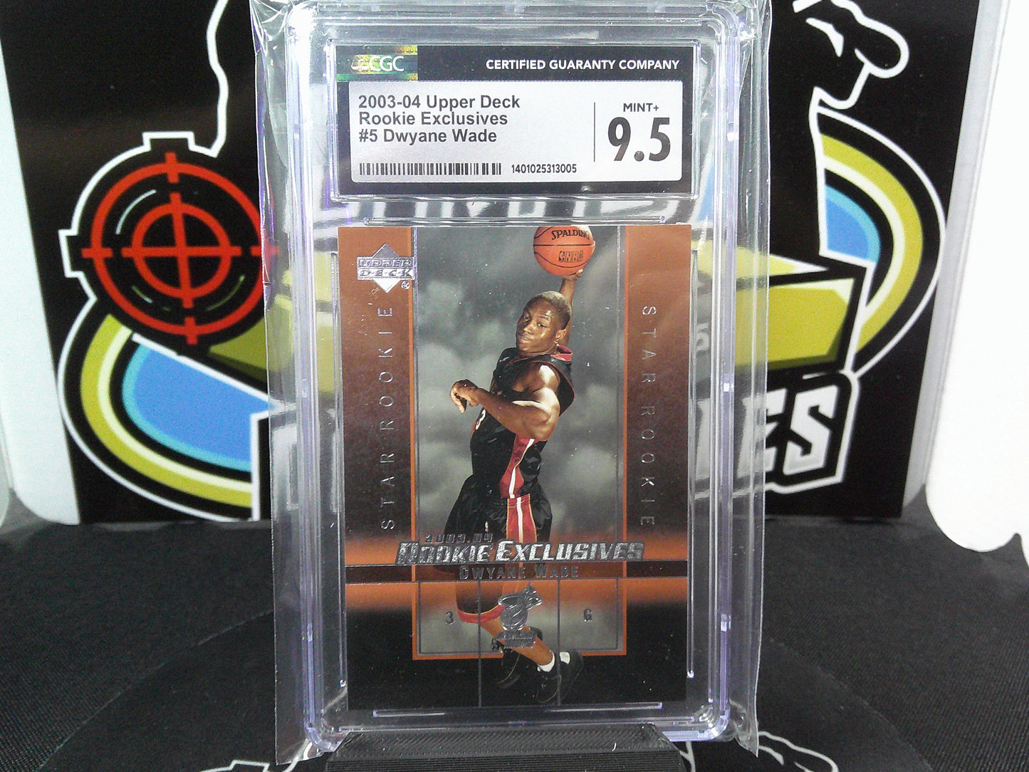 2003-04 Upper Deck Rookie Exclusives #5 Dwayne Wade CGC 9.5