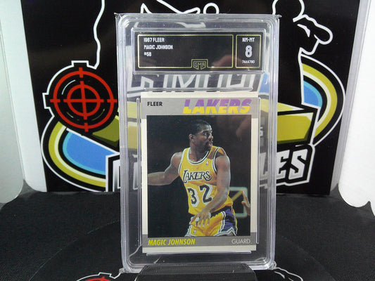1987 Fleer Magic Johnson #56 GMA 8