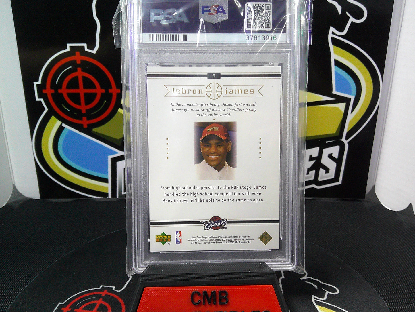 2003 Upper Deck LeBron James Box Set #9 PSA 9